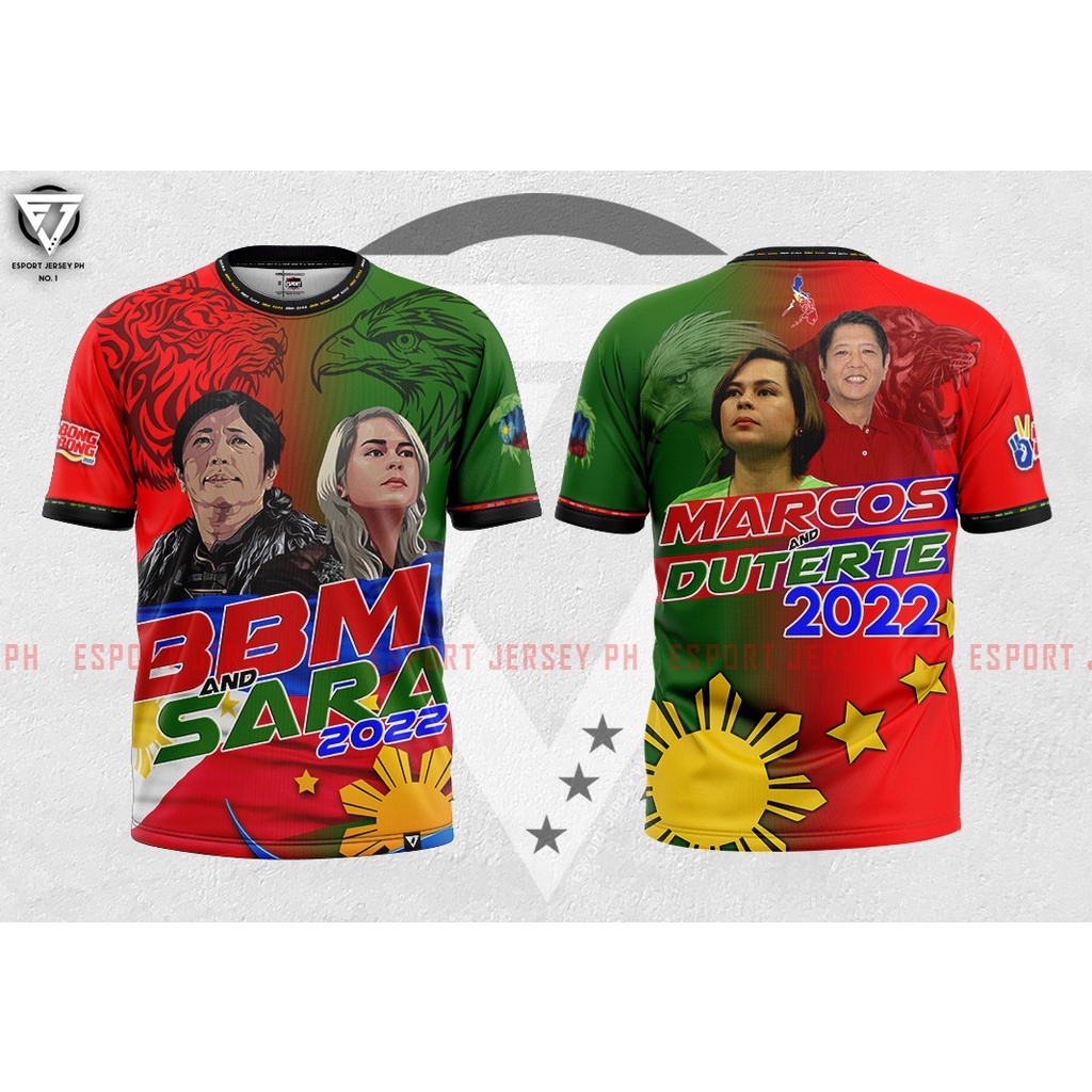 BBM SARA DUTERTE And BONGBONG MARCOS TSHIRT Full Sublimation Summer