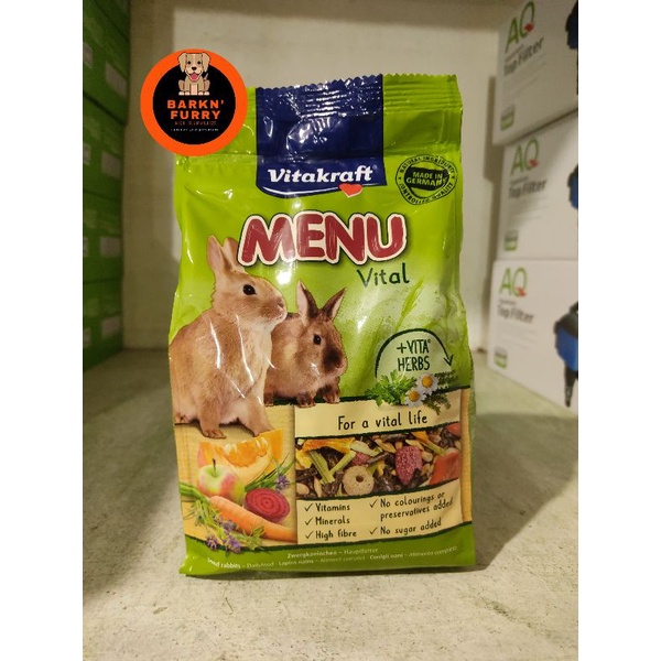 Vitakraft Menu Vital Rabbit Food 500g 1kg Shopee Philippines