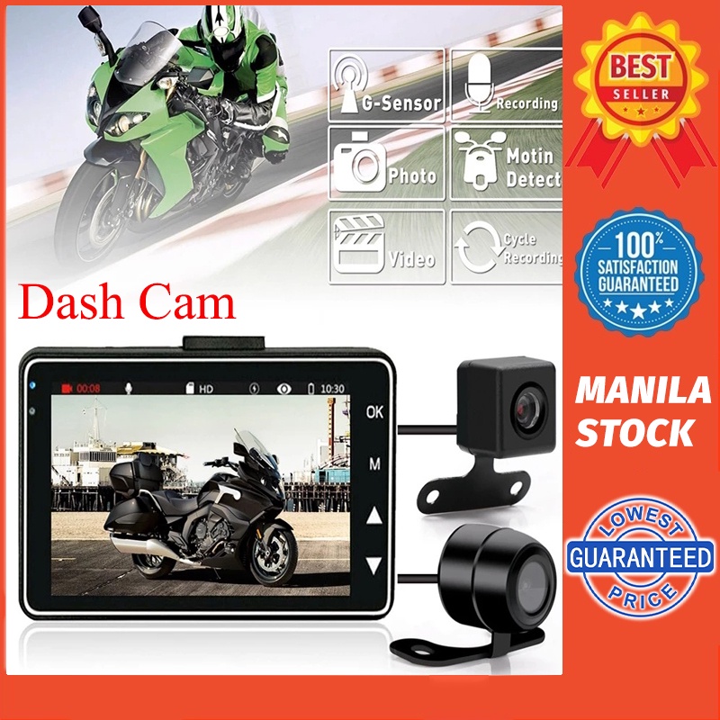 Motorcycle Dash Cam Video Recorder Waterproof Motorbike Dash Cam Dvr