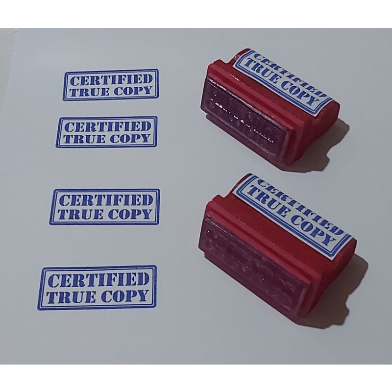 Rubber Stamp Certified True Copy Shopee Philippines