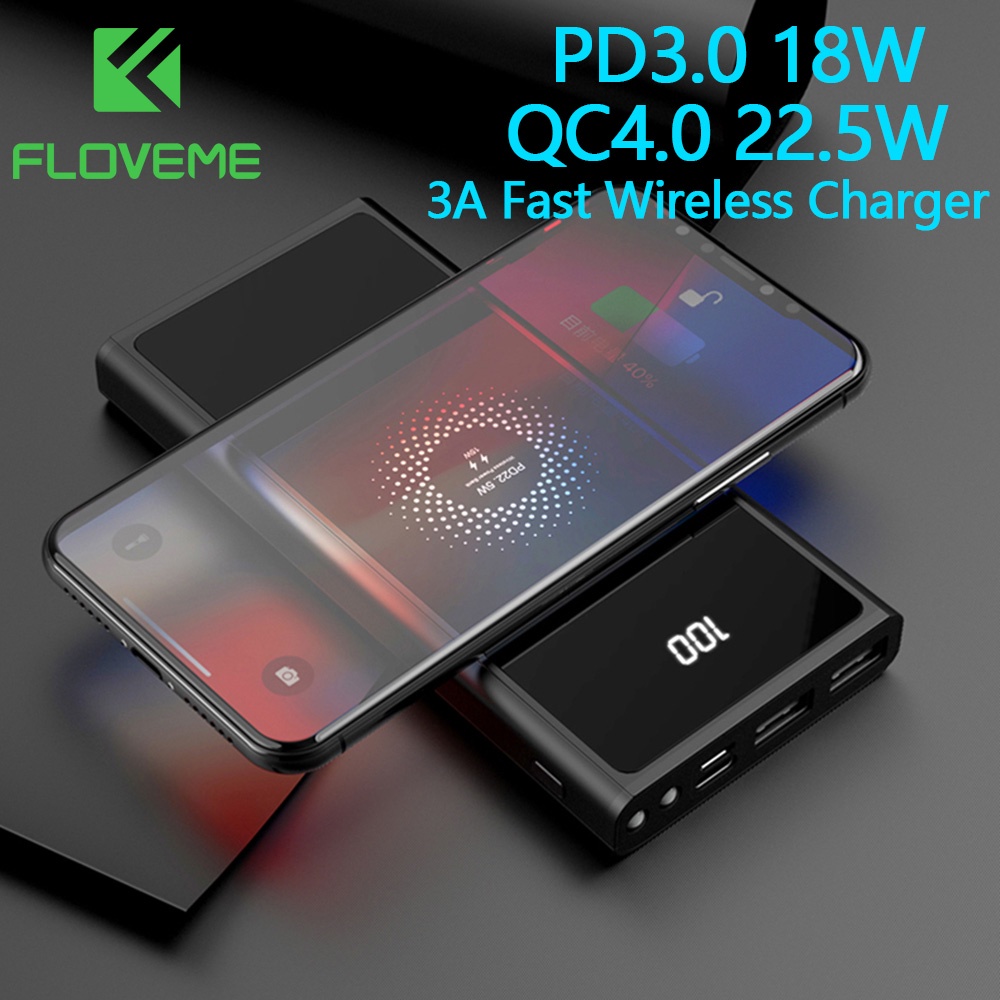 FLOVEME Power Bank 20000mAh PD 4 0 Fast Charge Powerbank 10000mAh QC 4