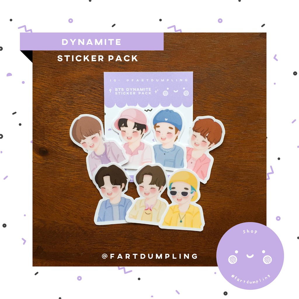 Bts Dynamite Pastel Kpop Sticker Pack Pcs Shopee Philippines