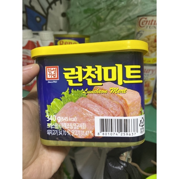 Hansung Authentic Korean Luncheon Meat Spam 340g Shopee Philippines