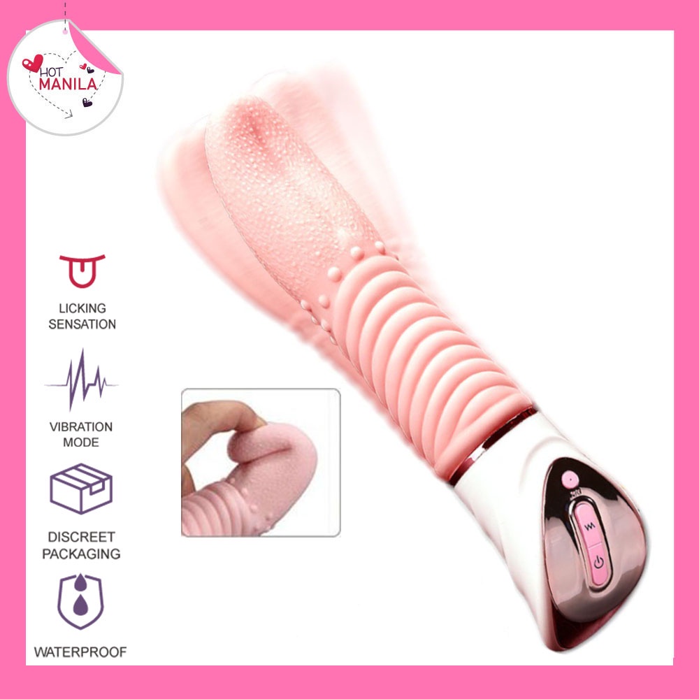 Hot Manila Licking Tongue Vibrator Clit Massager Body Safe Silicone Sex