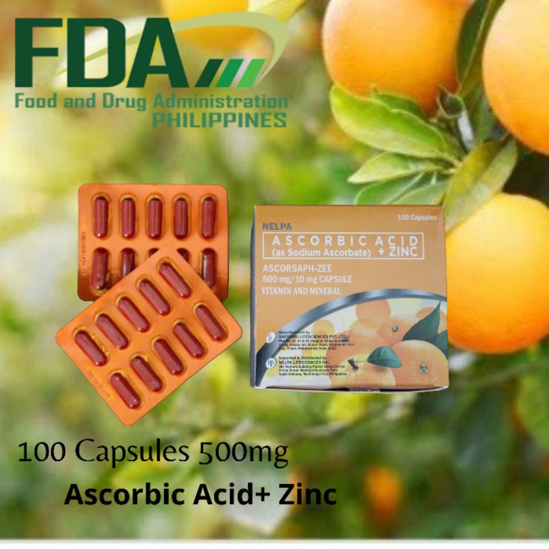 Ascorsaph Zee Ascorbic Acid As Sodium Ascorbate Shopee Philippines