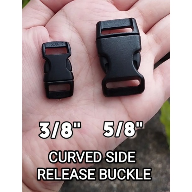 Curved Side Release Buckle Black Shopee Philippines