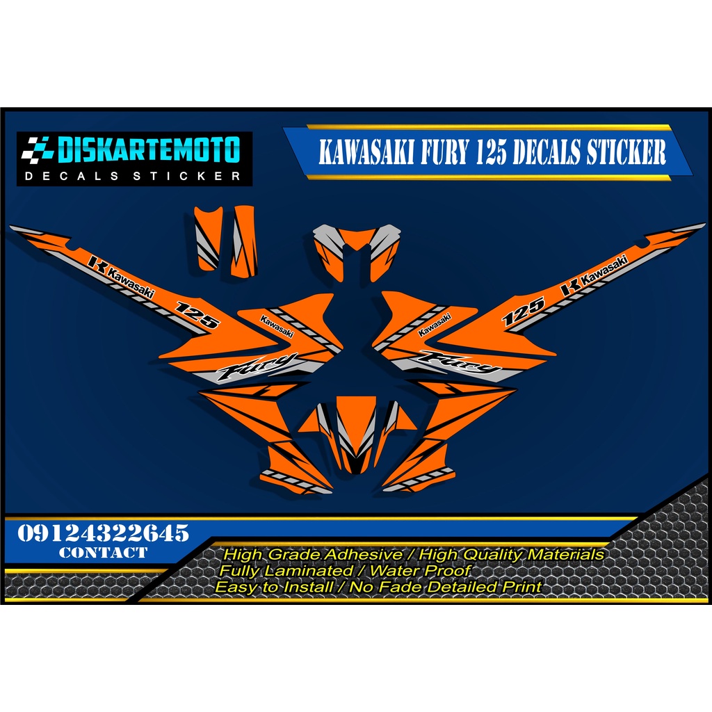 Kawasaki Fury Decals Sticker Shopee Philippines