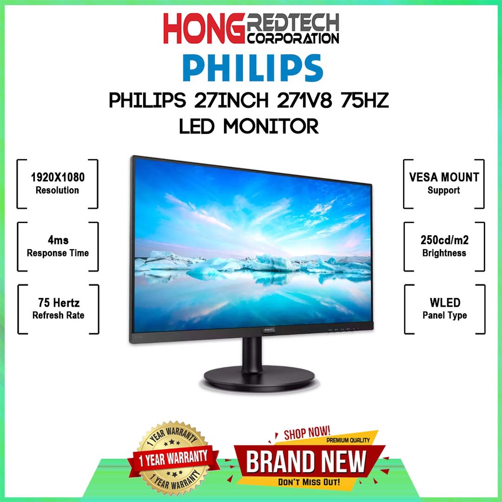 Philips Inch V Hz Led Monitor Shopee Philippines