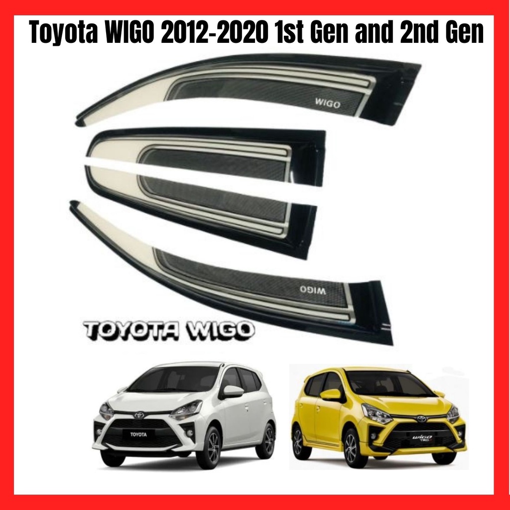 CDMYD 030C Toyota WIGO 2012 2020 1st Gen And 2nd Gen Two Tone Rain