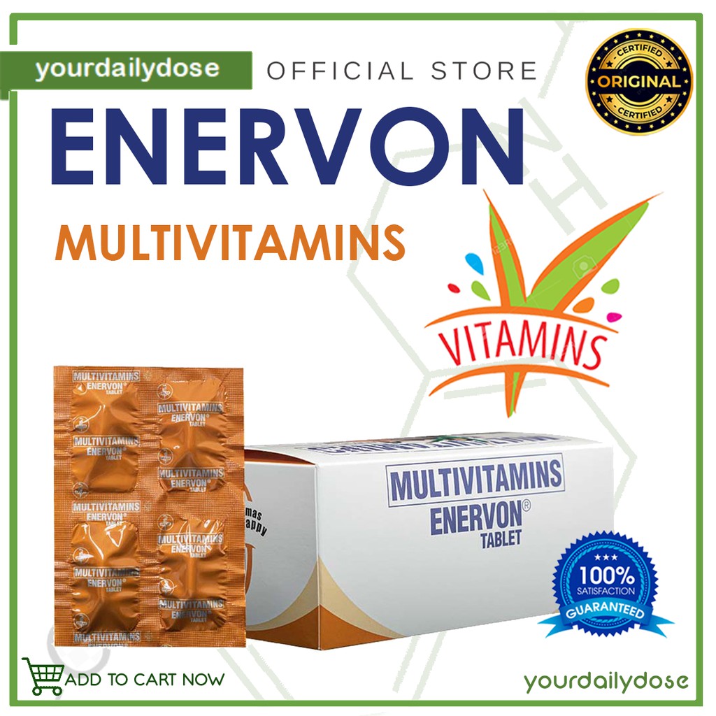 On Hand Enervon Multivitamins 1box 100tablets Shopee Philippines