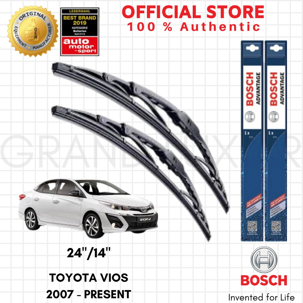 Bosch Advantage Wiper Blade Set For Toyota Vios Present