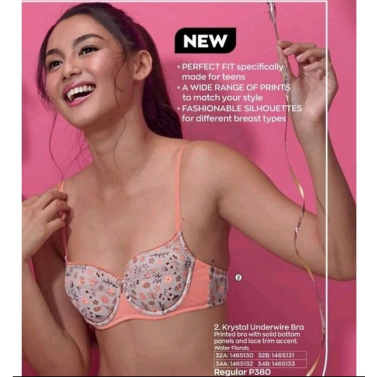 Avon Krystal Underwire Bra Shopee Philippines