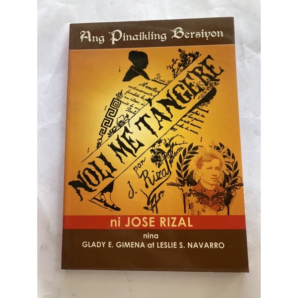 NOLI ME TANGERE Ni Jose Rizal Shopee Philippines