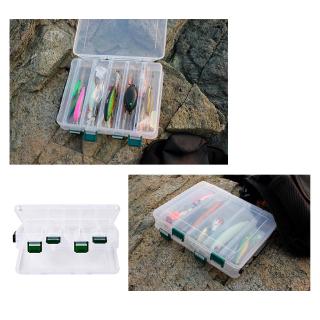 Fishing Lure Box 14 Compartments Double Sided Spinner Bait Minnow