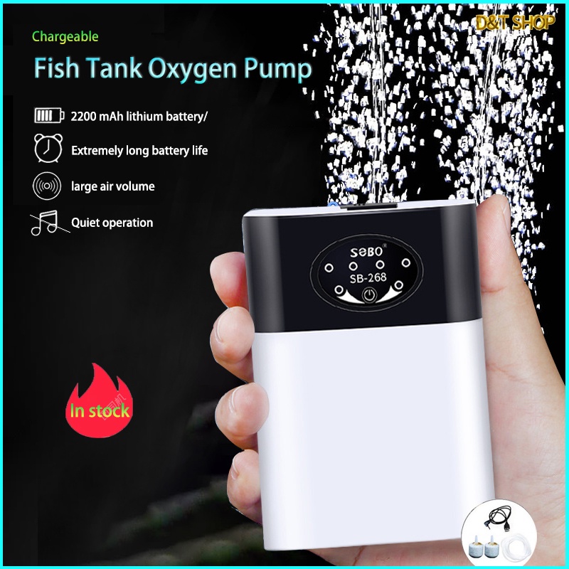 Silent Aeration Oxygen Pump Fish Tank Aerator Charging Dual Purpose