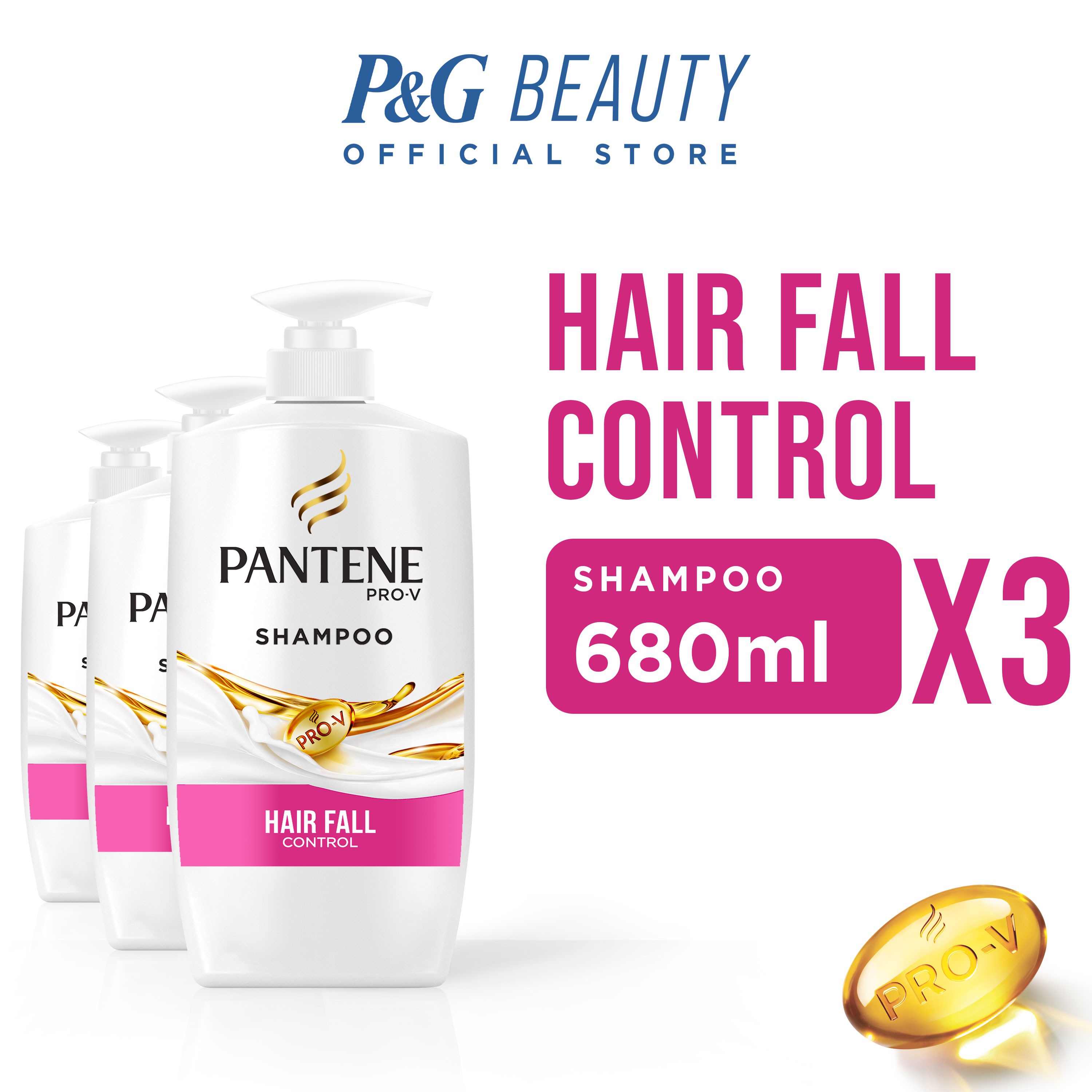 Pantene Pro V Hair Fall Control Shampoo 680mL Trio Shopee Philippines