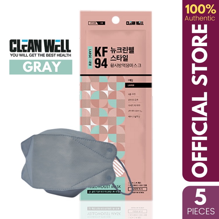 Kn Facemask Face Mask Kn K Face Mask Original Kf Mask Gray