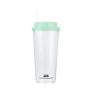 Miniso X We Bare Bears Double Layer Straw Bottle Water Tumbler Ml