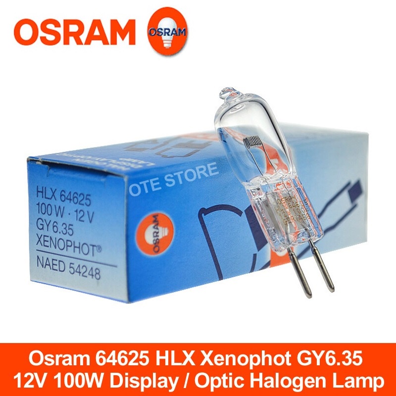 Osram 64625 12v 100w NAED 54248 GY6 35 FCR A1 215 HLX Xenophot Halogen