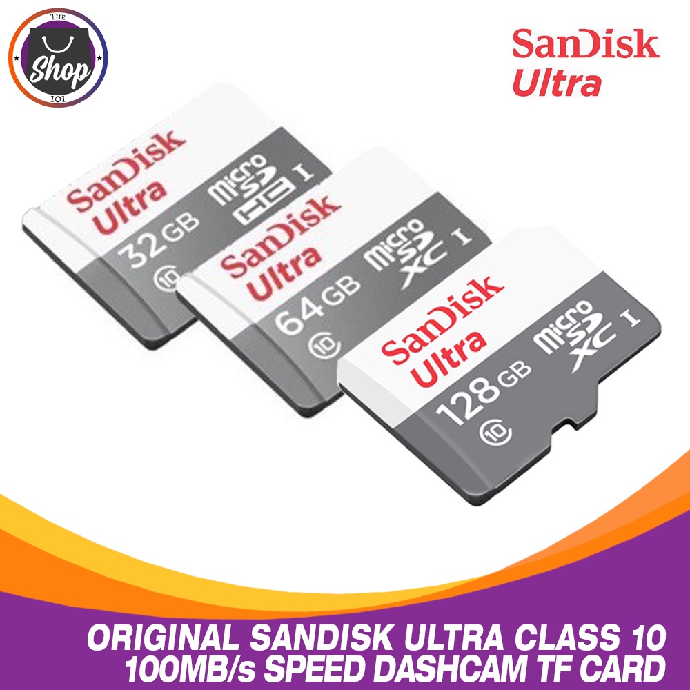 Original Sandisk Ultra Class 10 32GB 64GB 128GB 100 MBs Speed SD Card