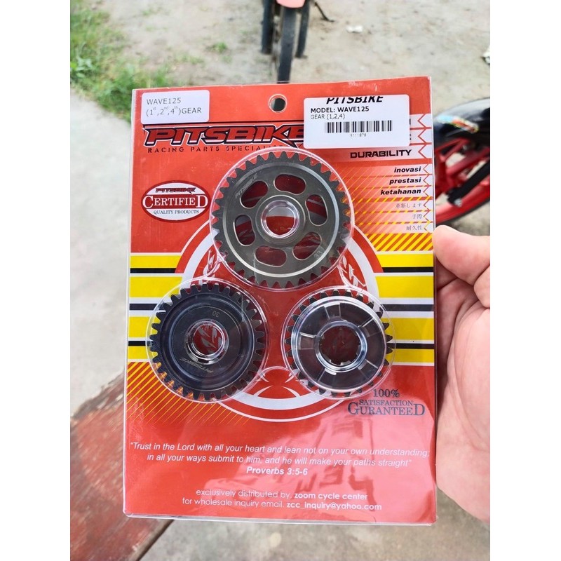 Pitsbike Gear Set Xrm Rs Wave Carb Type St Nd And Th