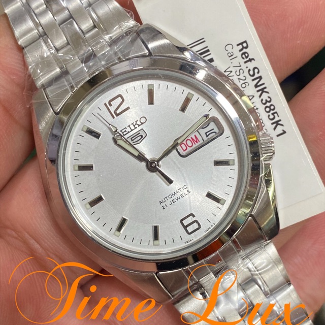 Seiko 5 SNK385K1 Mens Silver Automatic Shopee Philippines