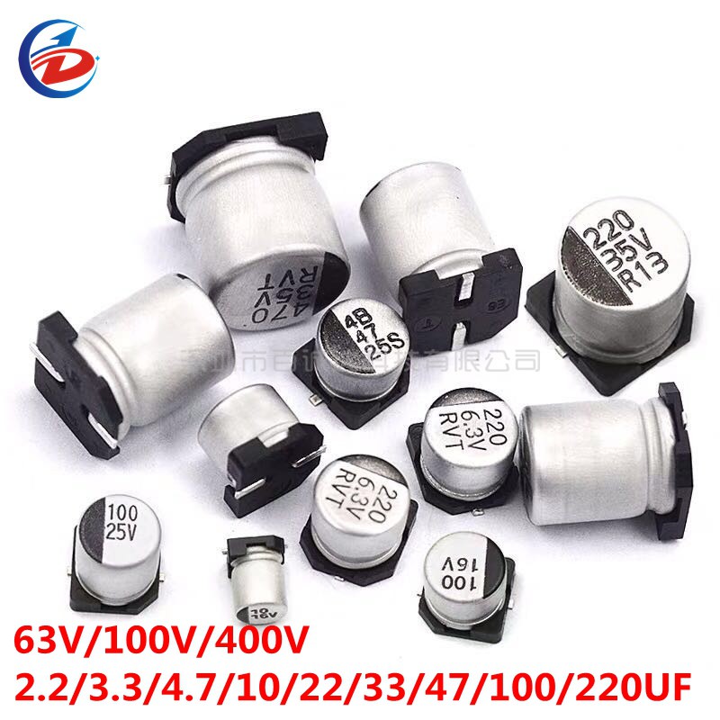 Pcs Smd Aluminum Electrolytic Capacitor Smd V V V Uf Uf