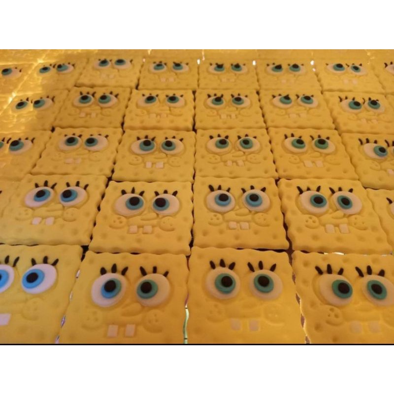 EDIBLE SPONGEBOB FOR CUPCAKE TOPPER 6 PCS PACK Shopee Philippines