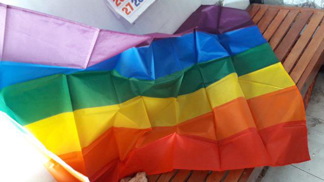 Gay Friendly Rainbow Flag Banners Lgbt Flag Polyester Shopee Philippines