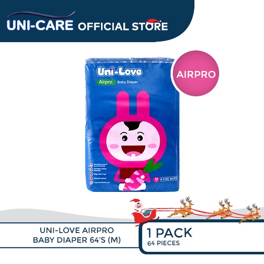 Uni Love Airpro Baby Diaper Big Pack S Medium Pack Of Shopee