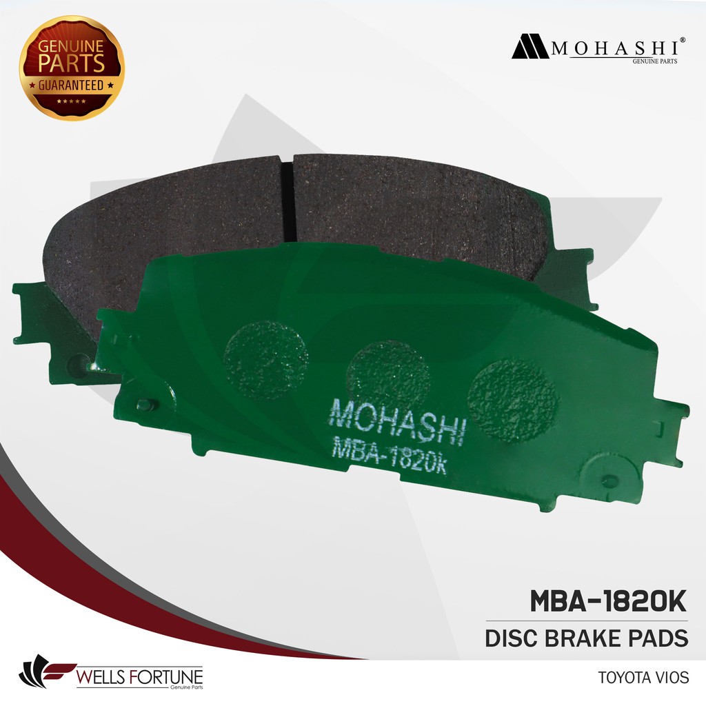 TOYOTA VIOS MOHASHI BRAKE PAD 4PCS Shopee Philippines