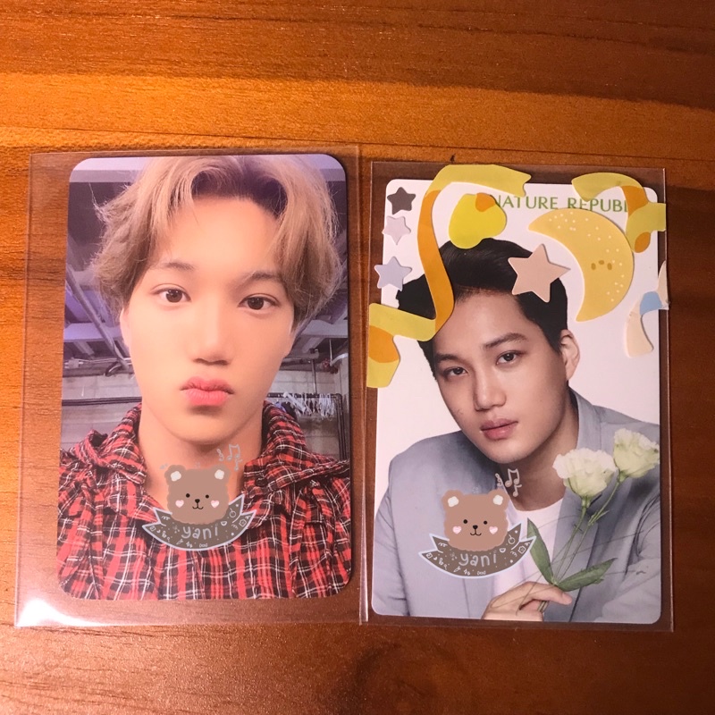 Booked Kai Photocard Sg Photopack Nature Republic Exo Official