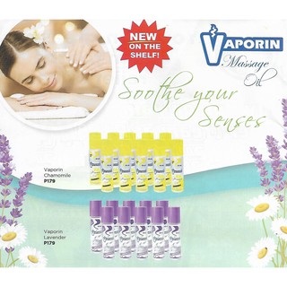 Vaporin Chamomile Lavender Variant Roll On Massage Oil 10ml Shopee