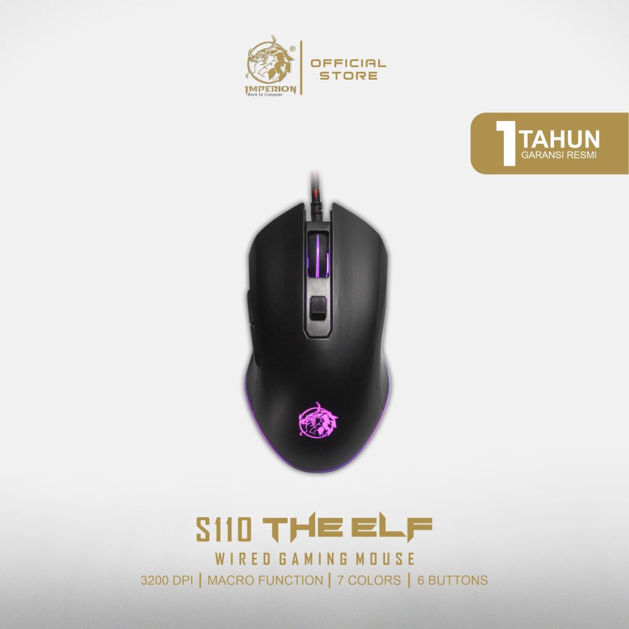 Imperion The Elf S Macro With Memory Board Rgb Gaming Mouse Shopee