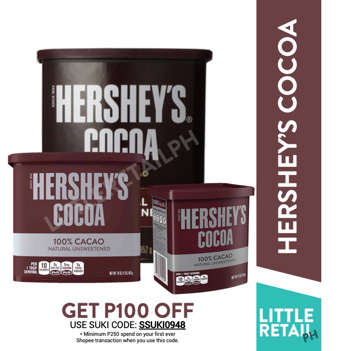 Hershey S Cocoa Natural Unsweetened For Keto Low Carb Shopee Philippines