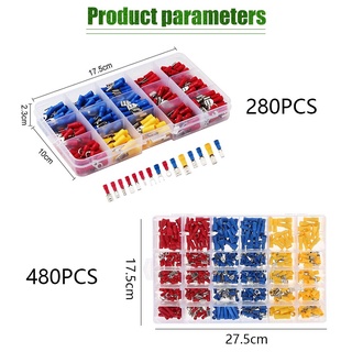 Pcs Boxed Insulation Terminal Wire Connector Whit Wire Cable