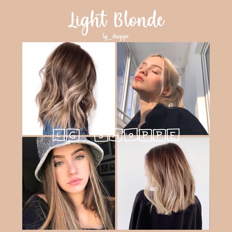 Light Blond Blonde Hair Color Bleaching Set Oxi Sunbright