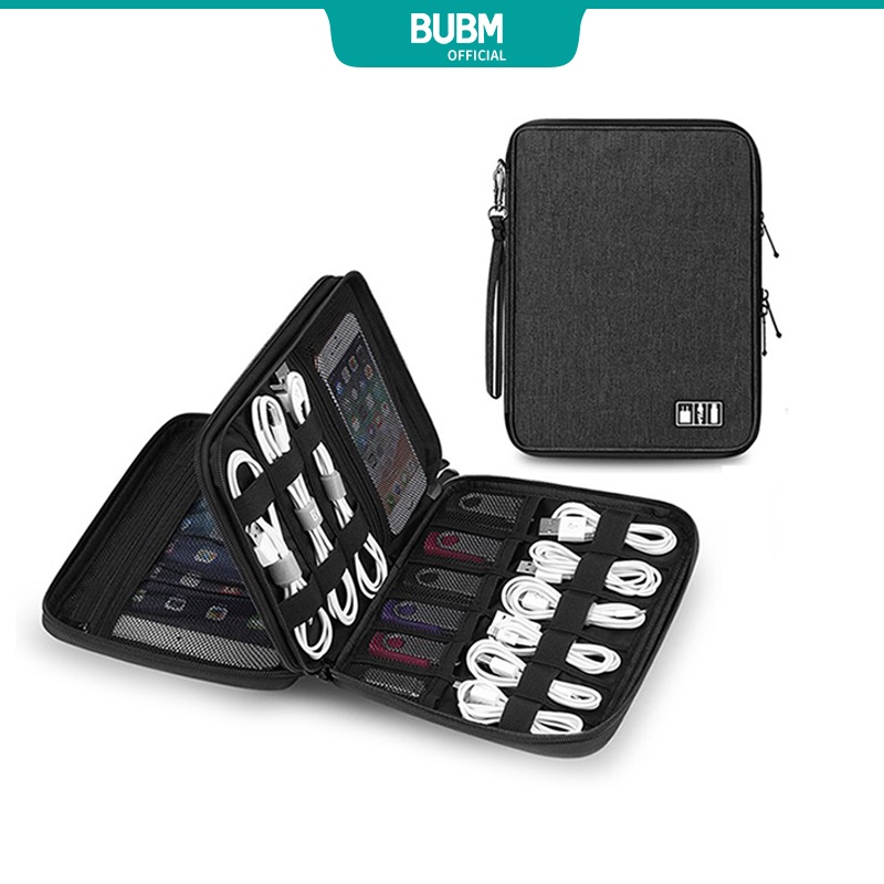 BUBM Universal Gadget Organizer Cable Storage Bag Travel Electronic