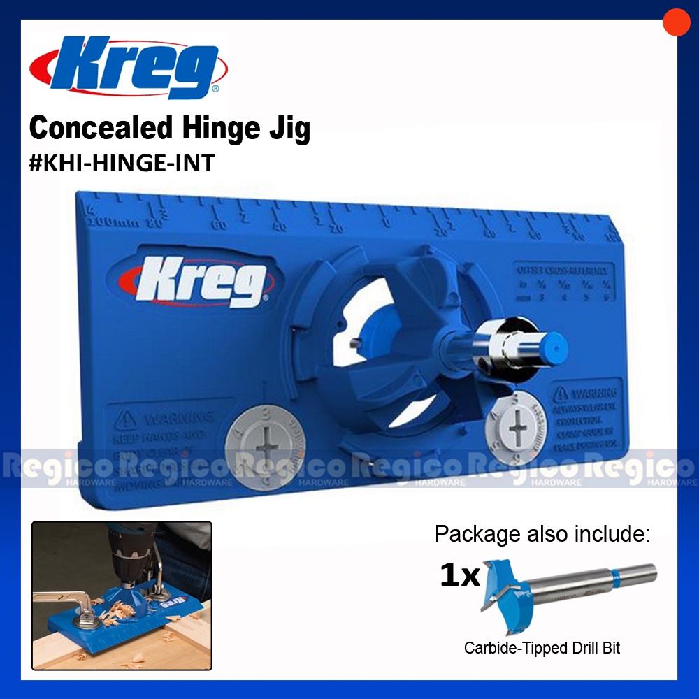 Kreg Concealed Hinge Jig KHI HINGE INT Regico Hardware Shopee