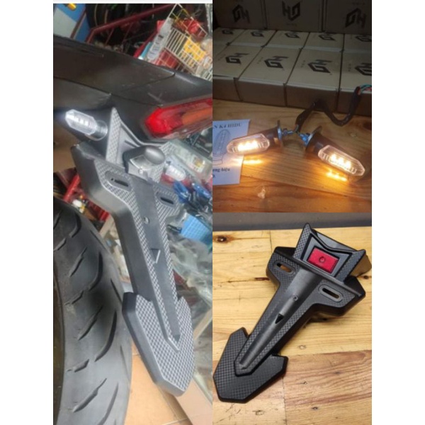 Set Fender Slim With Signal Light For Yamaha Sniper Shopee