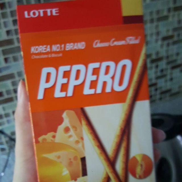 Lotte Pepero Cheese Cream Filled Chocolate And Biscuit Nude 39g