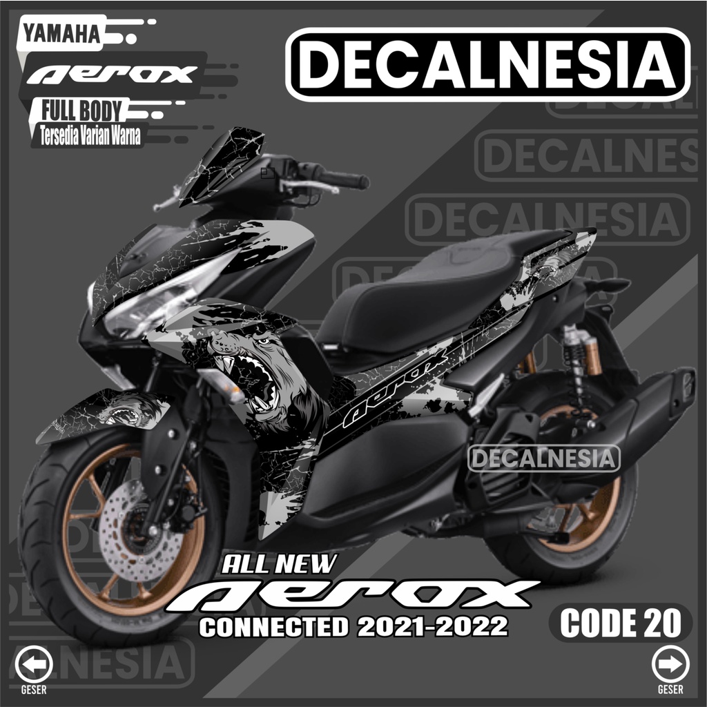 Decal Aerox Connected Full Body Sticker Motorcycle New