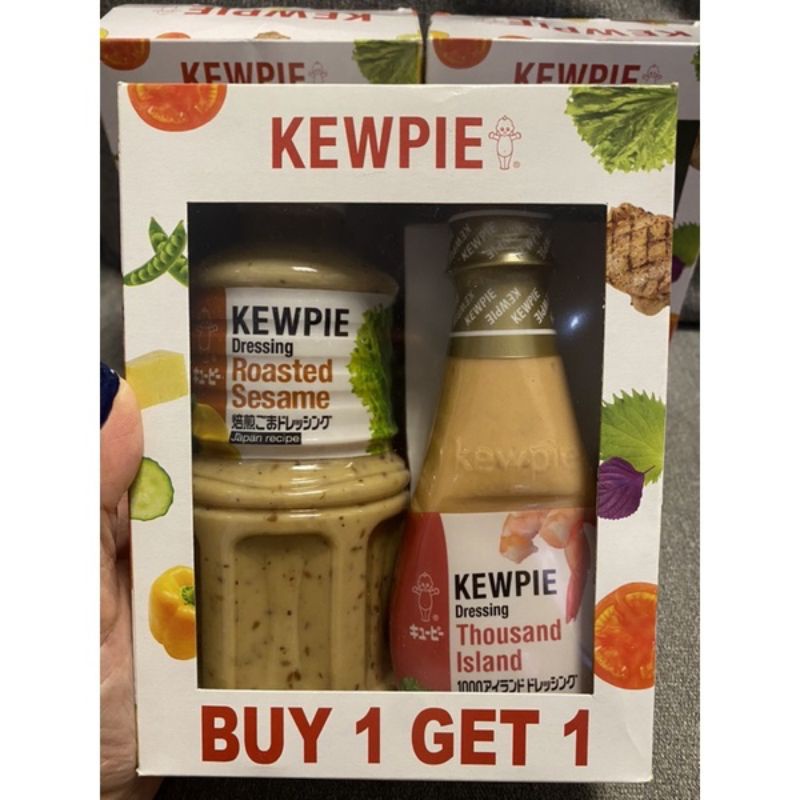 Kewpie Dressing Roasted Sesame 500ML W FREE Kewpie Thousand Island