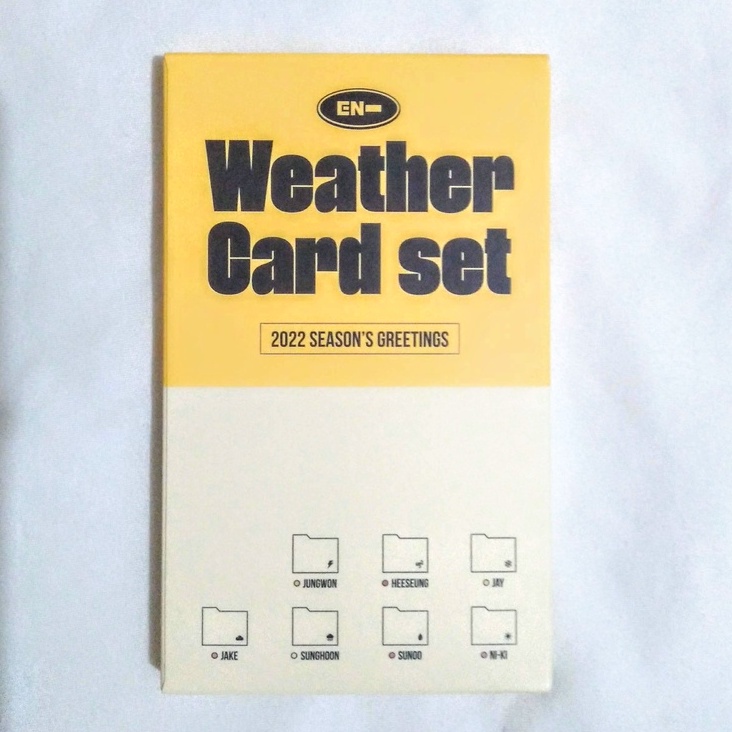 On Hand Enhypen Official Season S Greetings Weather Card Set