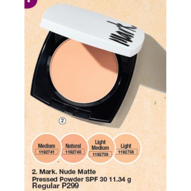 AVON MARK NUDE MATTE PRESSED POWDER SPF 30 11 34 G Shopee Philippines