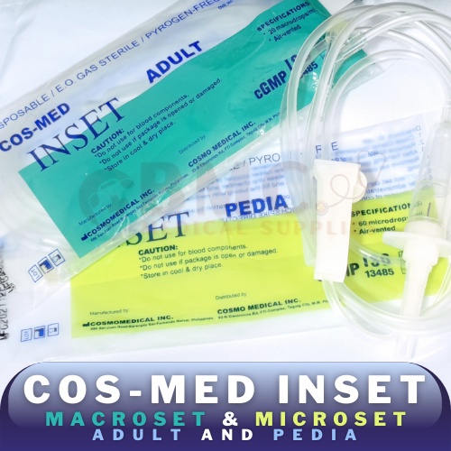 Cosmed Macroset Microset Inset Adult Pedia Disposable Piece