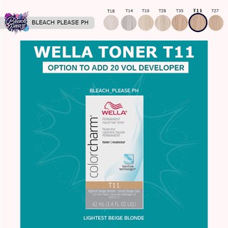 Wella Toner T For Lightest Beige Blonde Hair Permanent Color