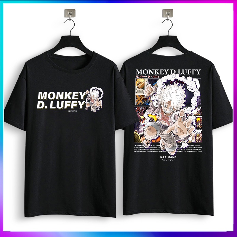 One Piece Anime T Shirt MONKEY D LUFFY NIKA GEAR 5 FIFTH V4 Anime T