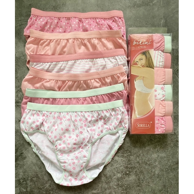 SORELLA In Bikini Pack Outside Garter Panty Adult Women Panty