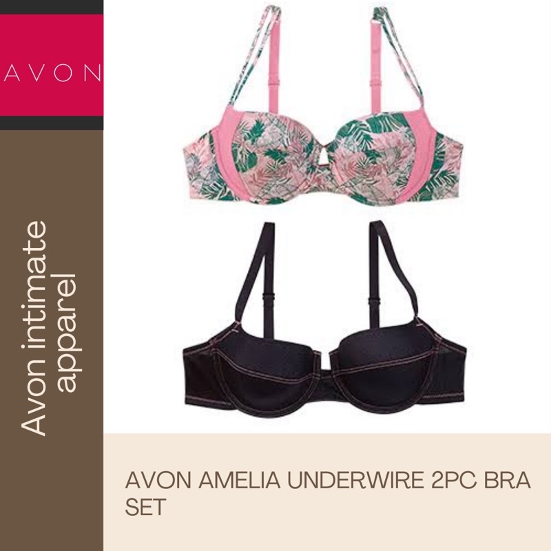 Avon Amelia 2pc Underwire Bra Set Shopee Philippines